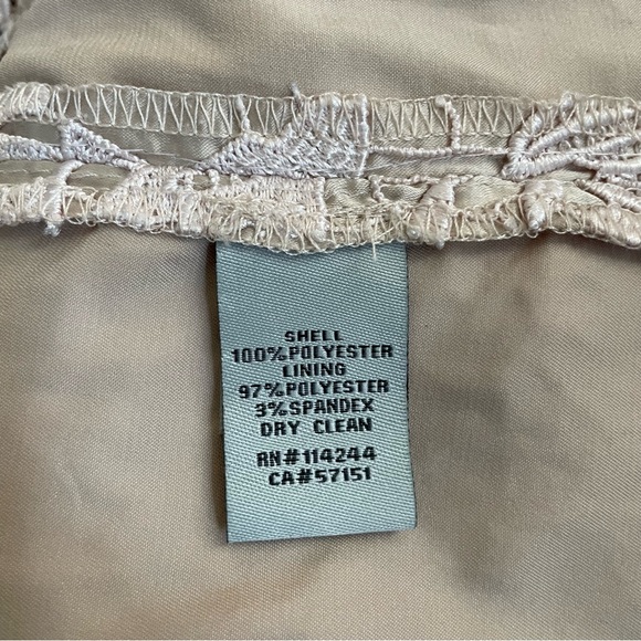 ELIZA J • NWT Formal Blush Lace Overlay Evening Cocktail Dress Size 6 - Picture 5 of 6